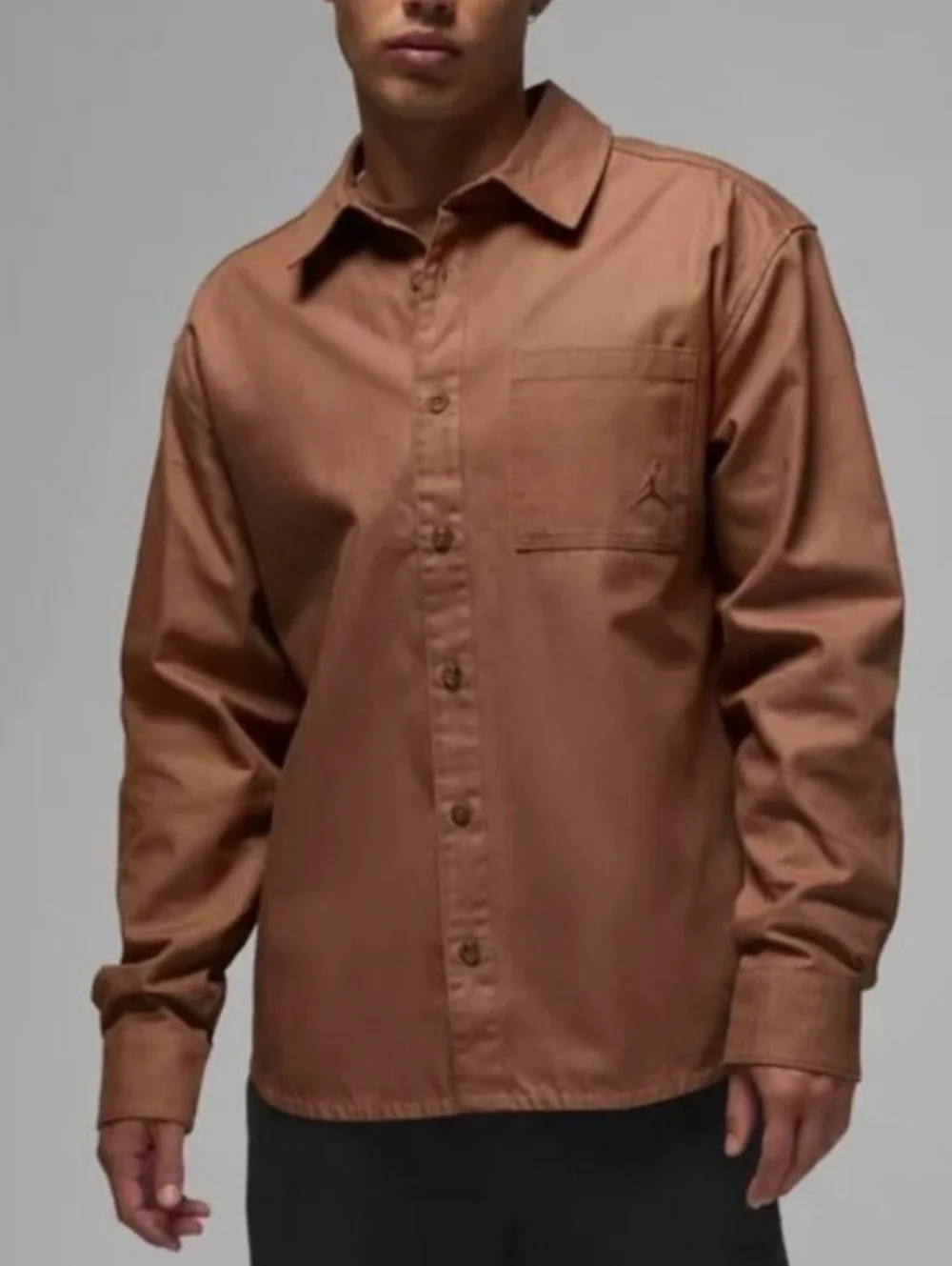 Jordan Nike Shirt Men's Large Essentials Loose Fit Button Down Active NWT